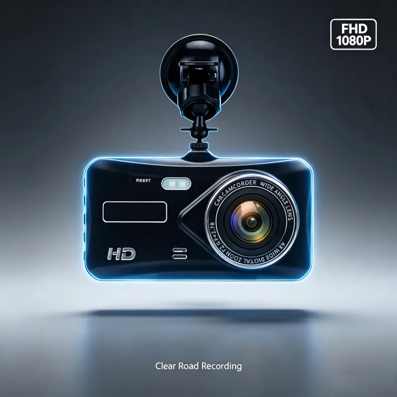 New 4-inch HD 1080P Touch Screen Dual-Lens Car DVR Dash Cam for Car Video Recorder Optional Rear View Camera 24H Parking Monitor