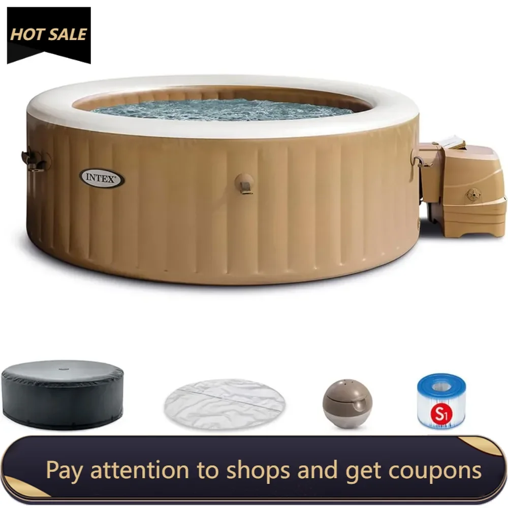 Push Button Control Panel Pools Swimming Outdoor Large Size Swimming Pool for the Whole Big Family and Spa Cover With 120 Jets