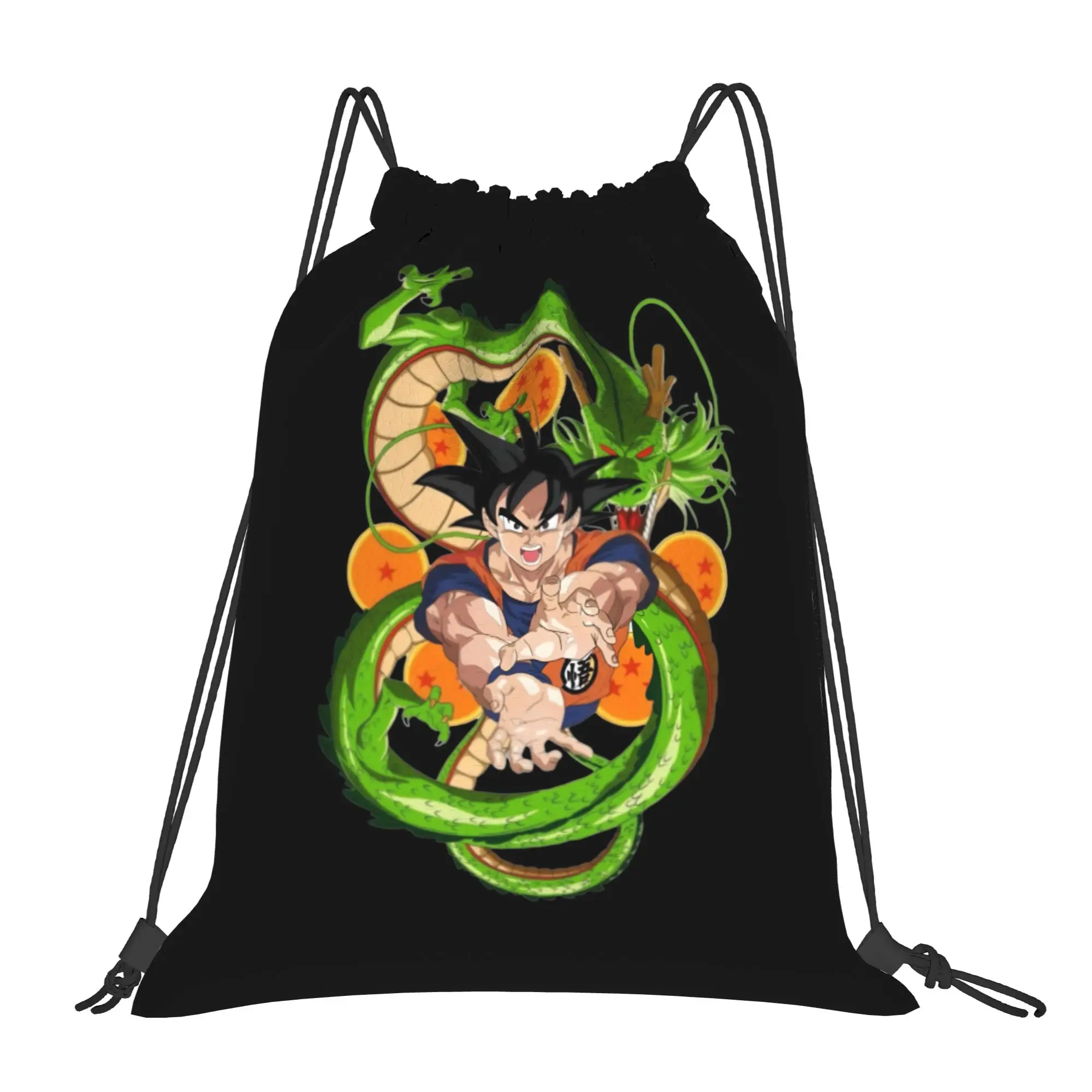 

Custom DBZ Dragons Goku Ball Drawstring Backpack Bags Women Men Lightweight Warrior Gym Sports Sackpack Sacks for Yoga