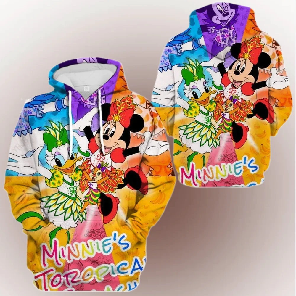 

2025 New Autumn Winter Women Mickey Mouse Hoodie Disney Pullover Adult Cartoon Hooded Clothing Boys Girls Fashion Coat with Hat
