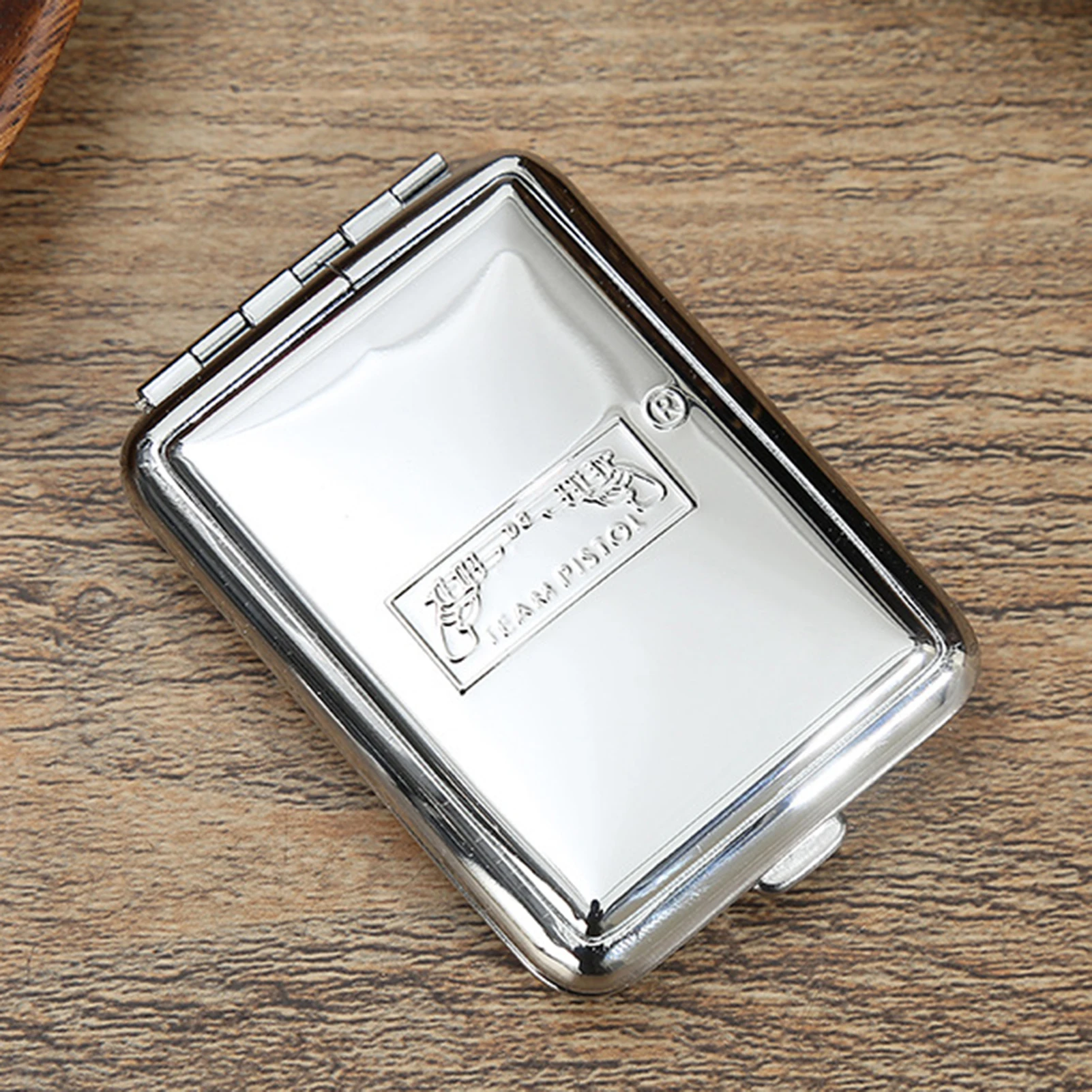 Waterproof Vintage Alloy Case for Camping Hiking Emergency Kit Reusable Metal Match Holder with Striker Plate