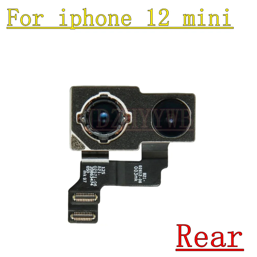 Back Main Rear Camera For iPhone 12 Pro Max/12 Mini 12Pro Front Facing Camera With Flash Module Sensor Flex Cable Full Parts