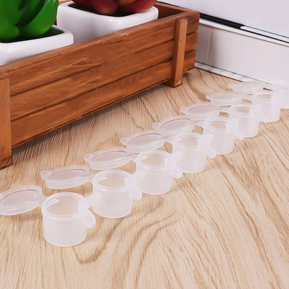 

50pcs Paint Box 2ml8 Strips Plastic Storage Containers Empty Clear Case Watercolor Pigments Pod Strips Art Supplies