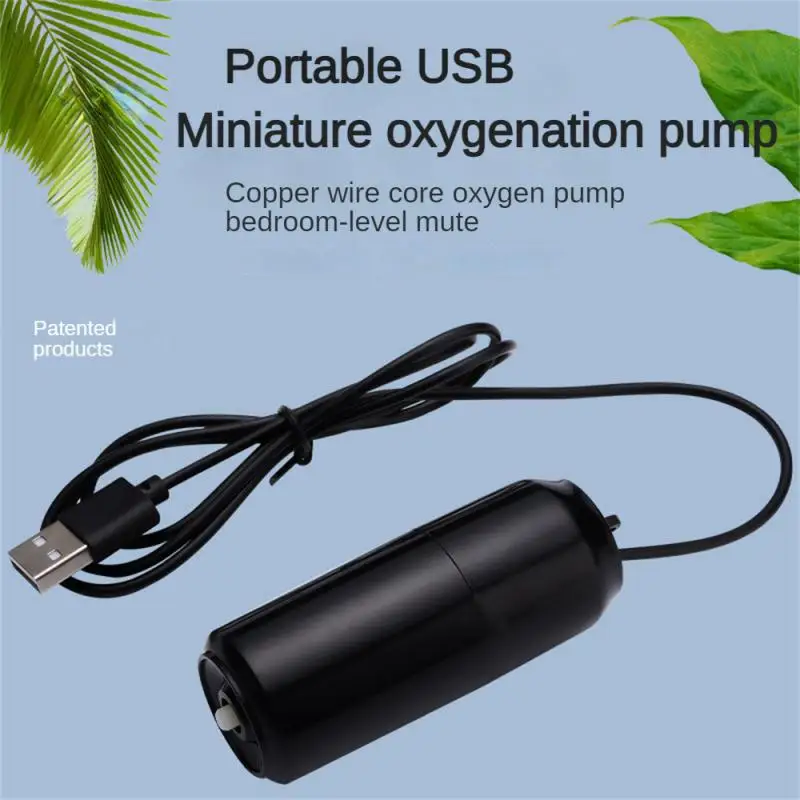 Aquarium Oxygen Air Pump Fish Tank USB Silent Air Compressor Aerator Portable Mini Small Oxygenator Aquarium Accessories 5v 1W