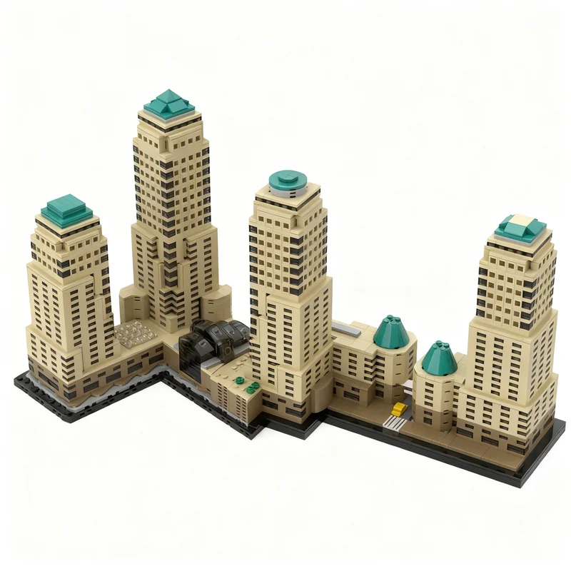 3947pcs MOC World Financial Center Only Architecture Model Building Blocks Christmas Gift Assemble Education Collection Art