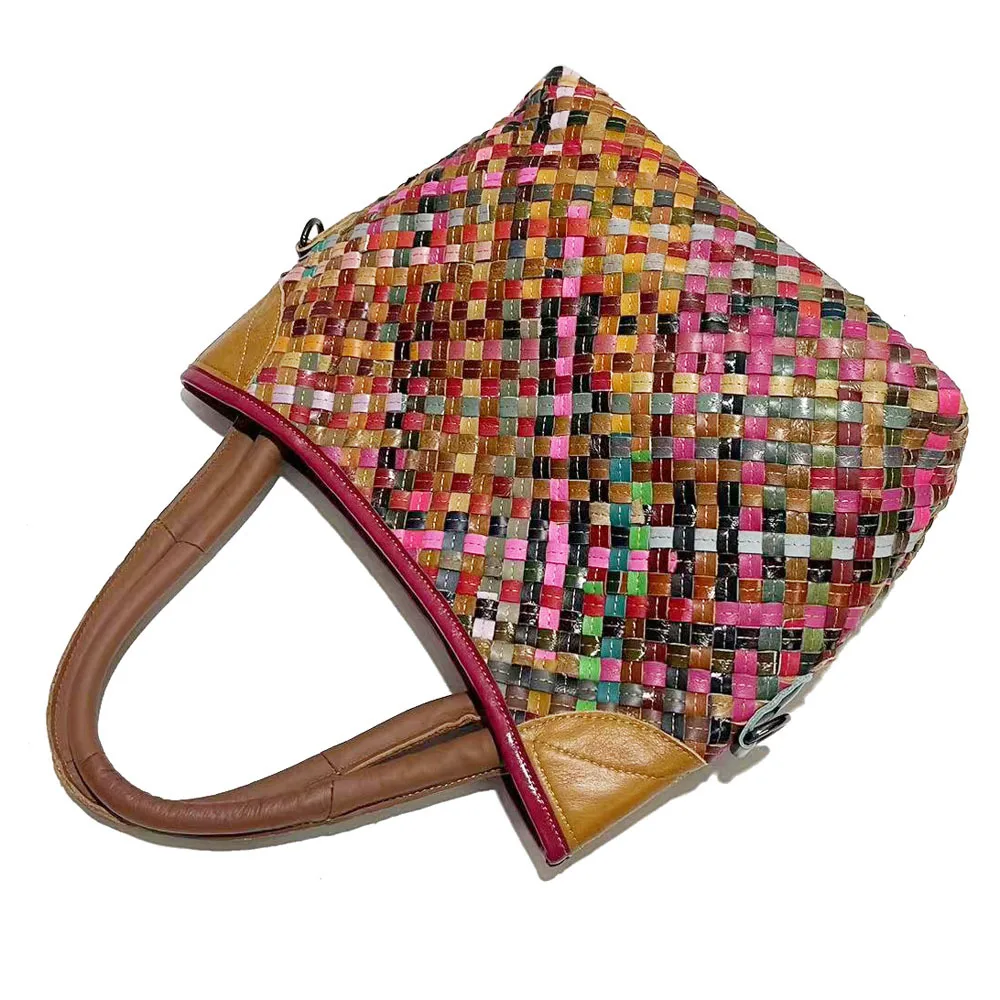 

Женская сумка Сумка ручной работы в этническом стиле Женская портативная сумка-мессенджер в цветную полоску