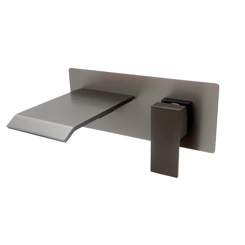 

Embedded concealed basin faucet embedded in wall waterfall bathroom hot and cold water outlet