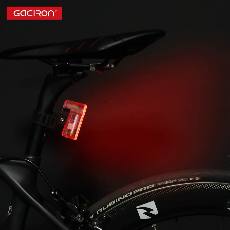 Gaciron Waterproof Bicycle Cycling Lights Taillights LED Laser Safety Warning Bicycle Lights Bicycle Tail Bicycle Accessories