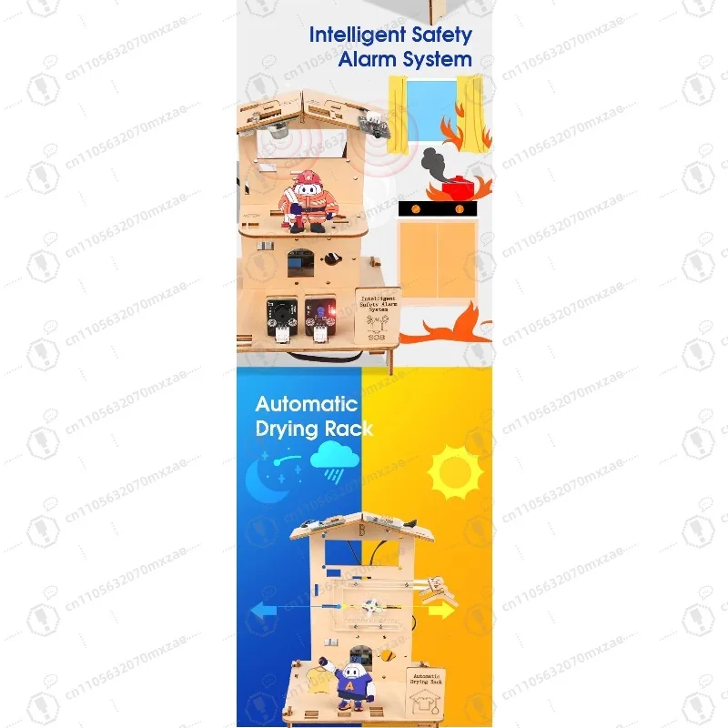 ODM Programmabile Educazione Apprendimento Attrezzature Set di giocattoli Legno Eco-Friendly Scuola Bambini Adulto Stelo fai da te Kit Smart Home