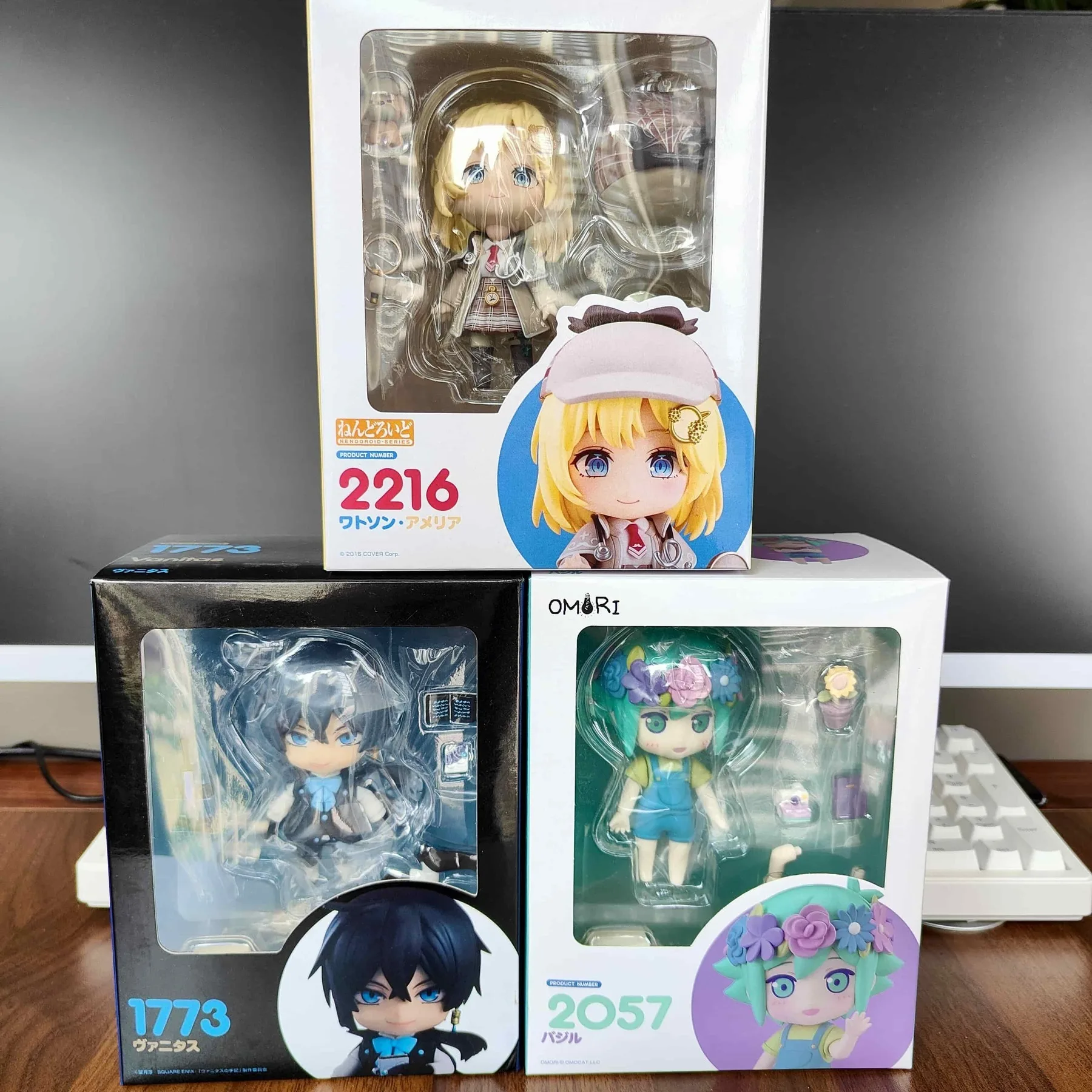Figur Anime # 2057 Der Basilikum-Chibi von Omori # 2216Watson Amelia # 1173 Kawaii Die Fallstudie von Vanitas Modellfigur Spielzeug
