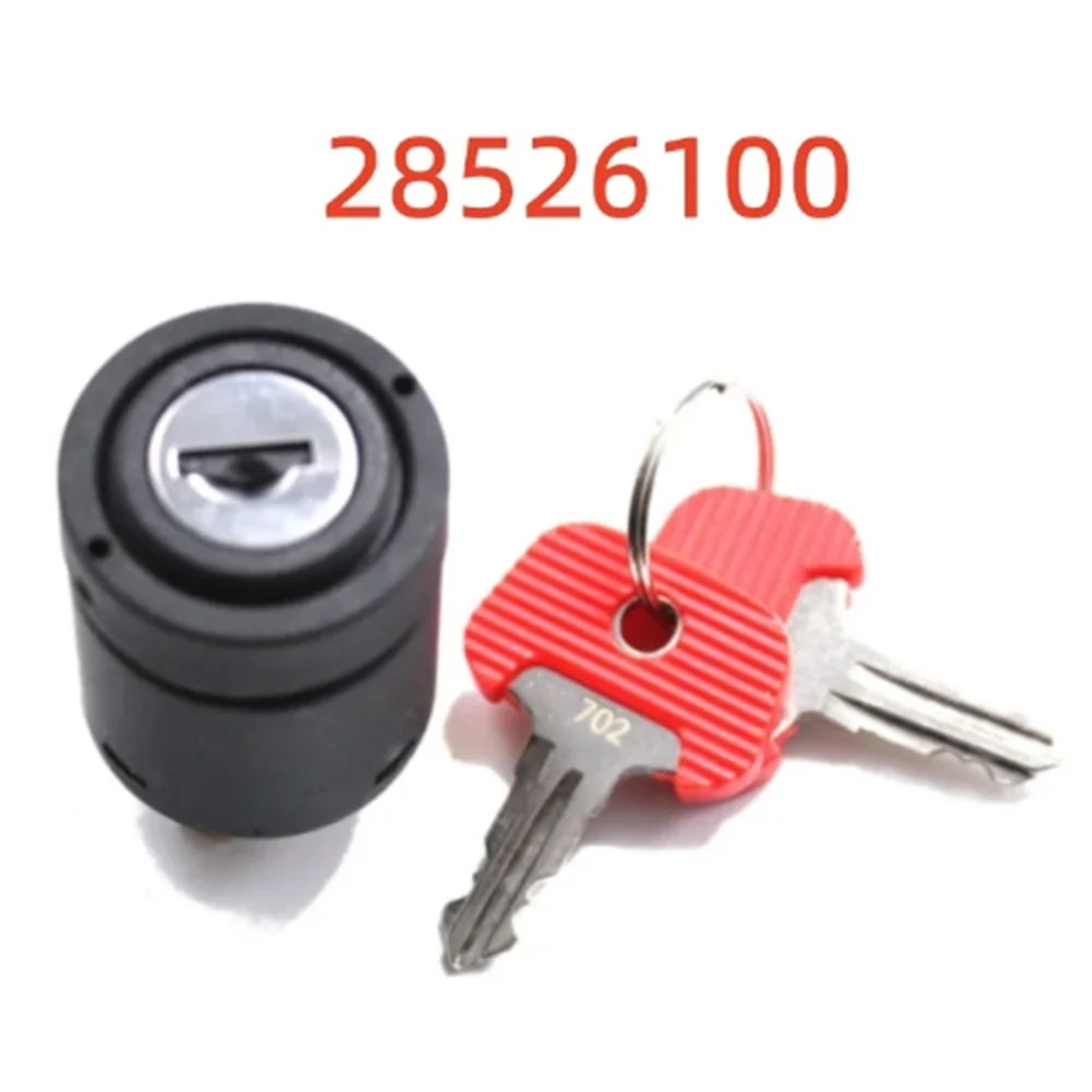 

28526100 702 Electric Stapler Ignition Switch Ignition Lock with 2 Key Compatible with Jungheinrich Forklift