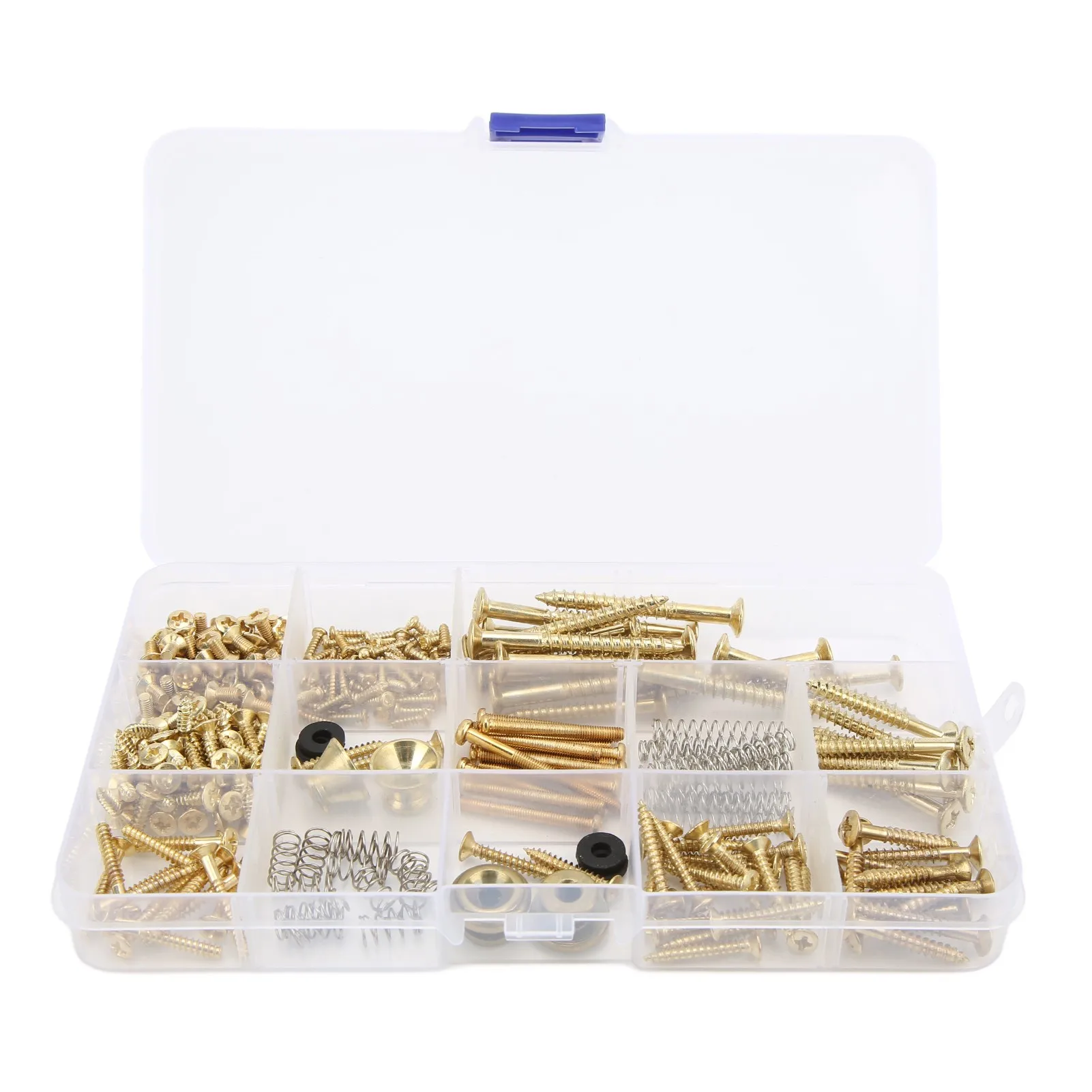 Electric Guitar Screw Kit Metal Screws Spring Strap Snap Assortment Set Repair FastenersGold