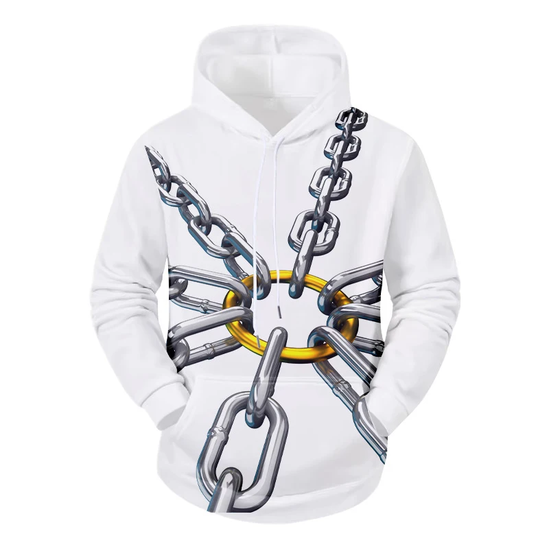 

Chain Fashion Style 3D Printed Hoodies Unisex Pullovers Hoodie Casual Sweatshirts