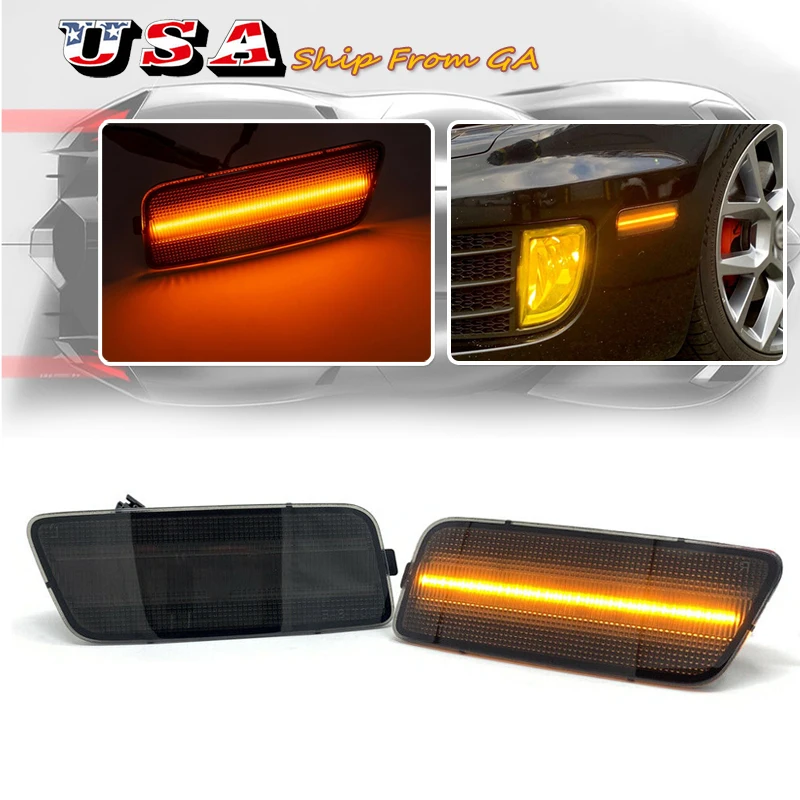 

2pcs LED Side Marker Lamp For VW Golf MK6 Hatchback Jetta MK6 SportWagen 2010 2011 2012 2013 2014 Front Bumper Repeater Lamp