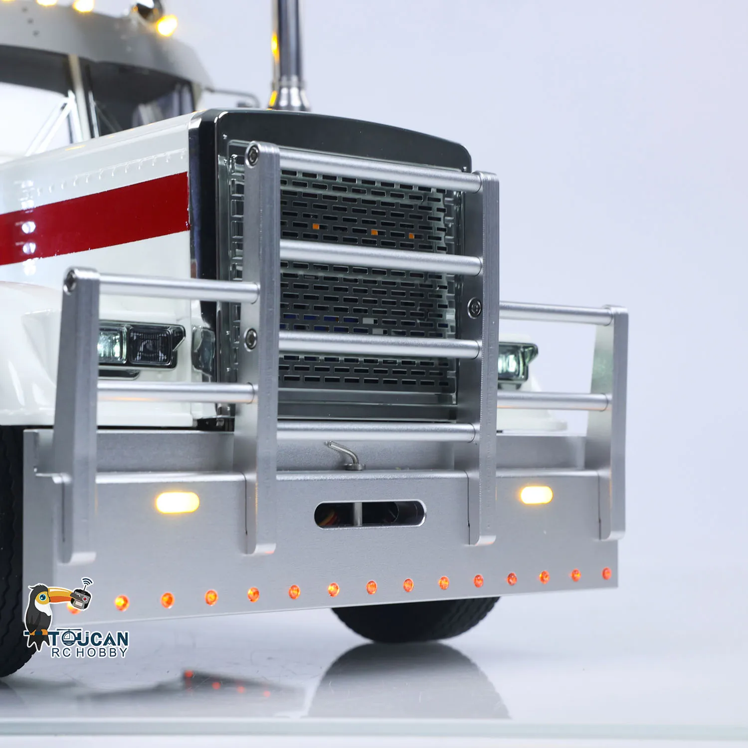 

RC Tractor Truck 8X4 TOUCAN TAMIYA 1/14 56344 Grand Hauler Mid Lift Axle Chassis Suspension ST8 Radio Remote Control RC Vehicle