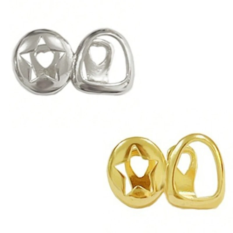 Unique Dental Grills Round Star Copper Body Jewelry Costume Grillzs