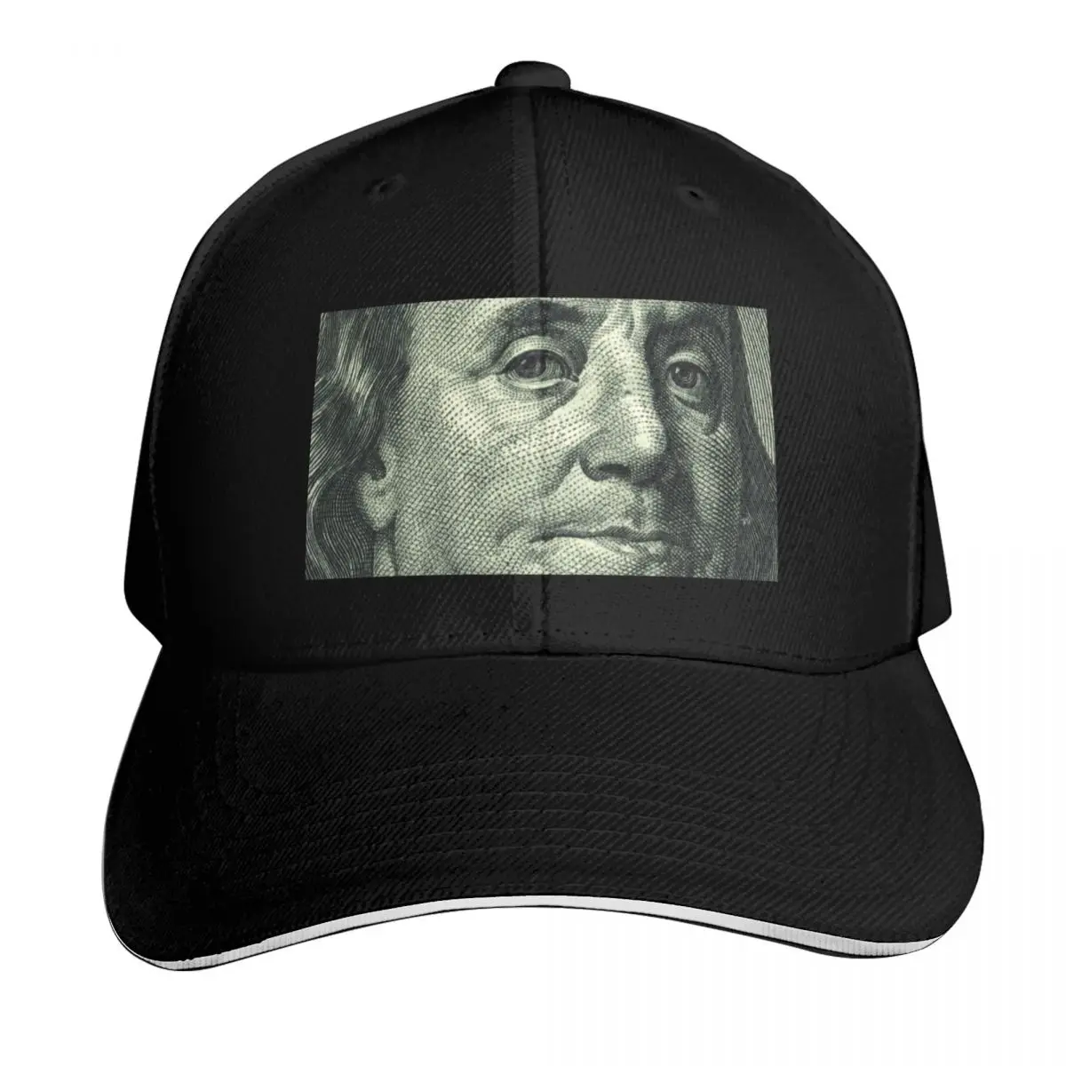Ben Franklin Hundred Dollar Bill Baseball Cap Gift for Him Her Casual Daily Wear Quick Dry Performance