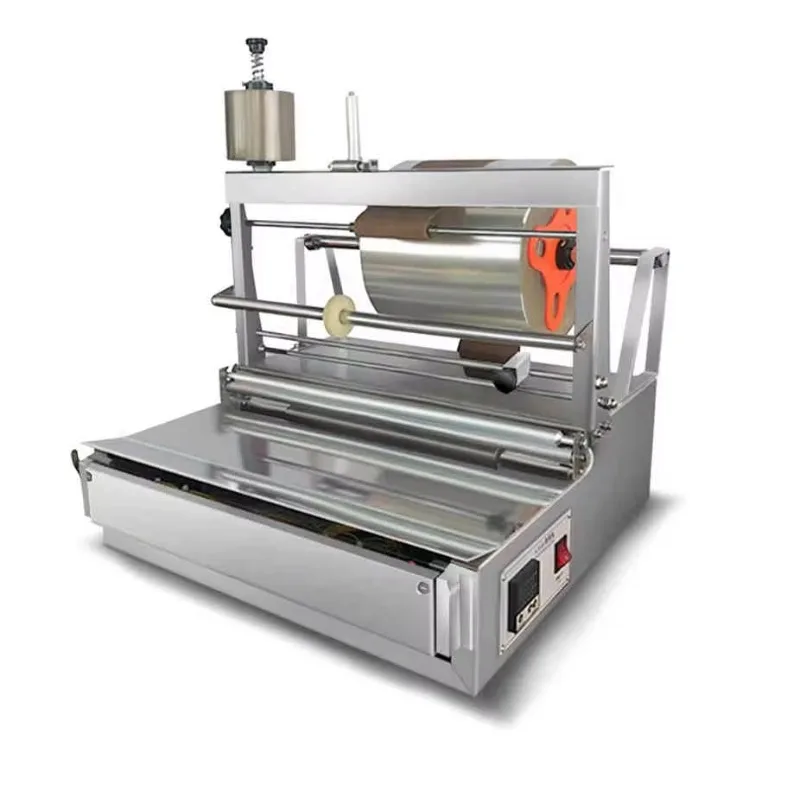 High Quality Semi-Automatic Perfume Box Cellophane Box Heat Film Wrapping Machine Film Ironing Machine