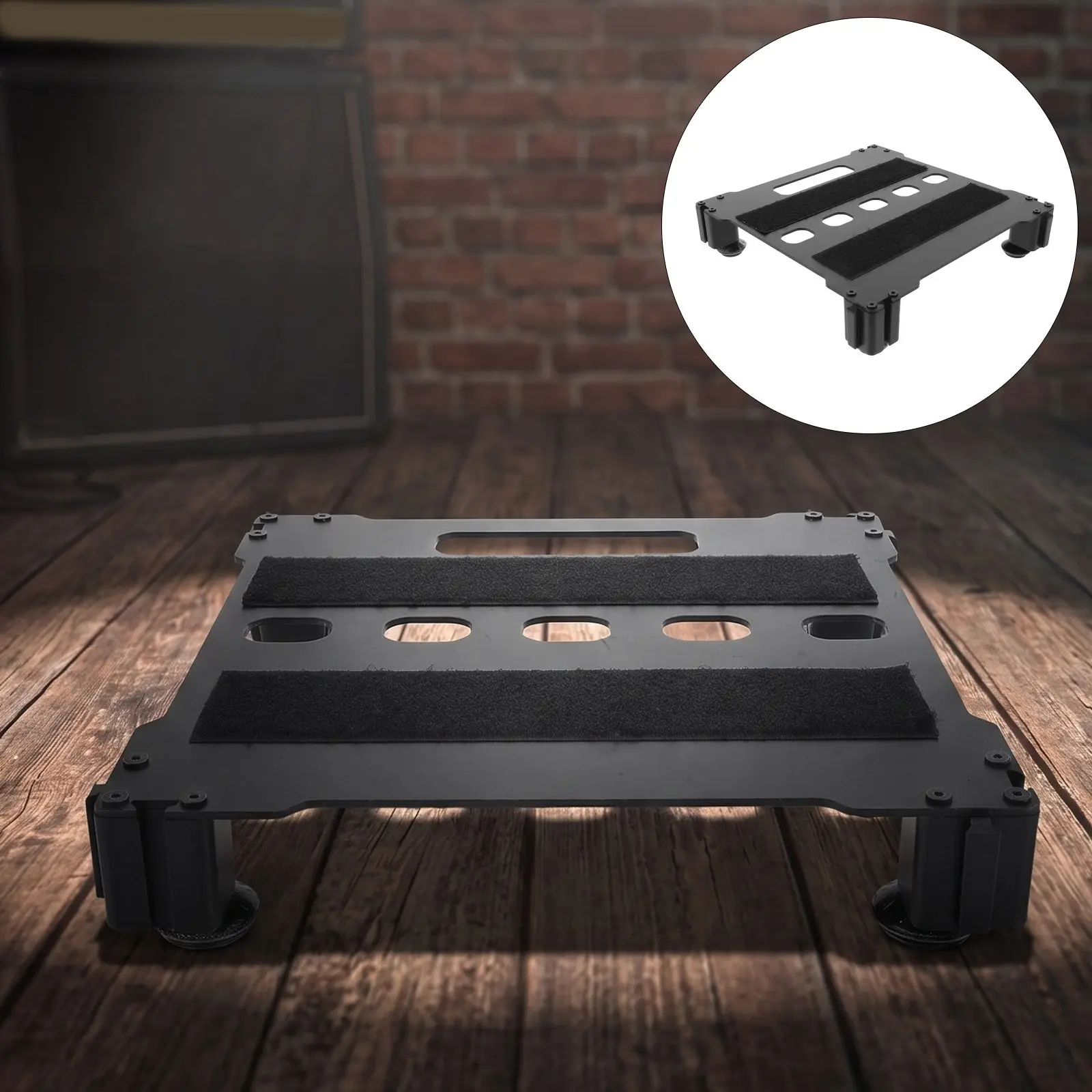 guitar-pedal-board-lightweight-aluminum-alloy-single-effect-track-board-adjustable-for-professional-electric-guitar-effects