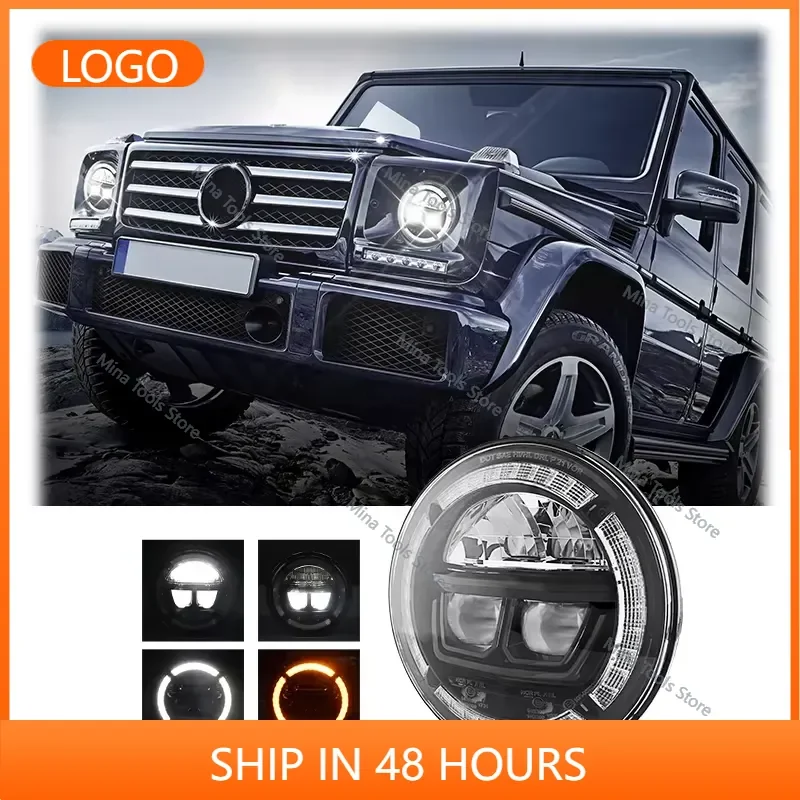 Round Headlight 7 Inch Led Headlight High Low Beam Off-Road Headlamp for CJ5-CJ8 Wran-gler Jl Led Headlights