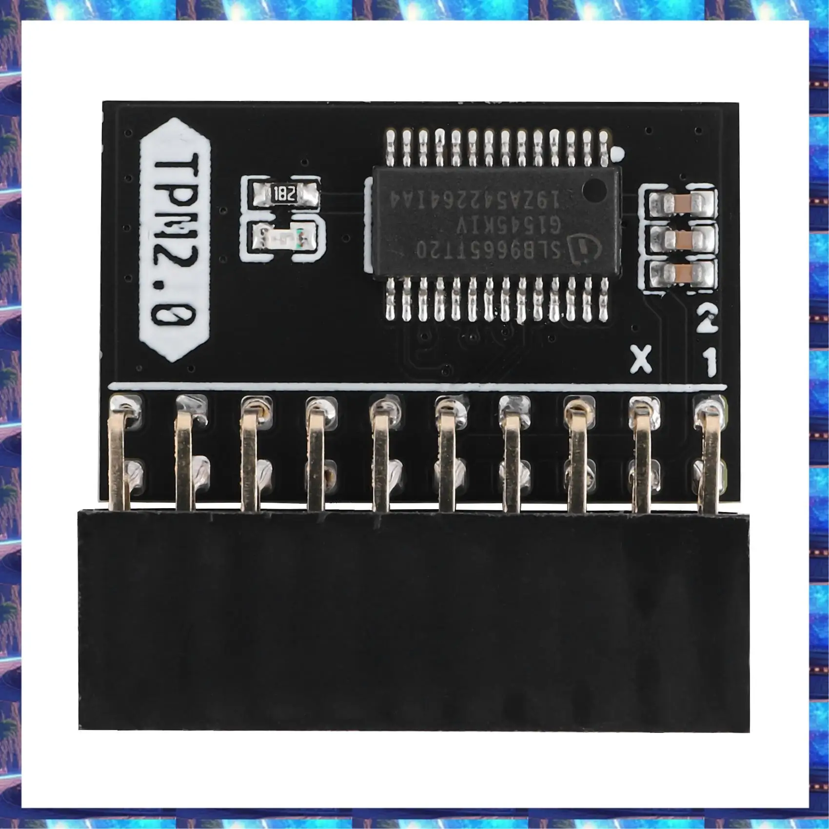 2025 LPC 20Pin Protection Module For ASUS TPM-L R2.0/Gigabyte GC-TPM2.0 Compatible Trust Platform Module 20-Pin 20-1 L2P7,LPC 20
