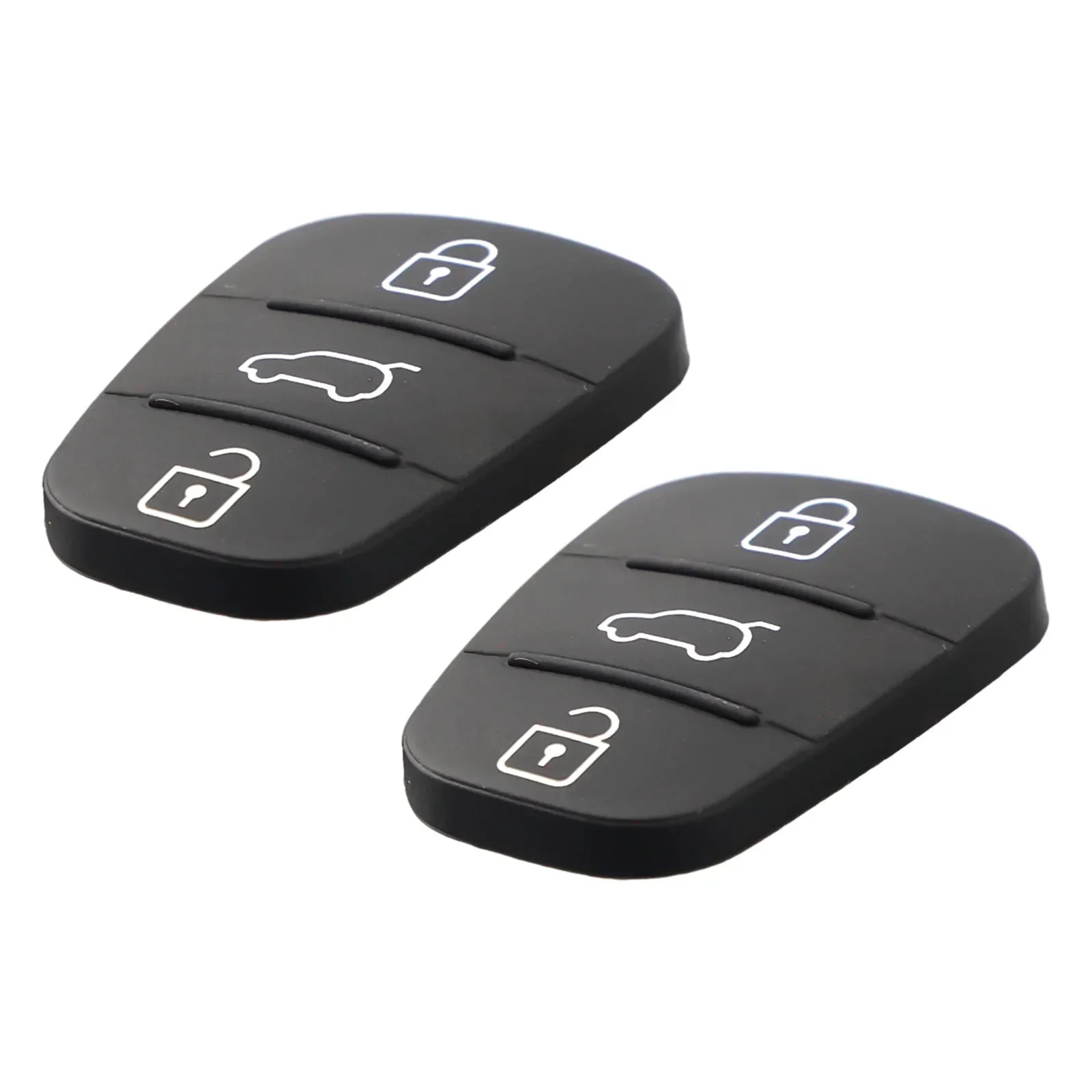 2x funda para mando a distancia de coche con 3 botones, carcasa de goma negra para Hyundai I10/I20/I30, 2x mando a distancia de coche con 3 botones, funda de goma Sh