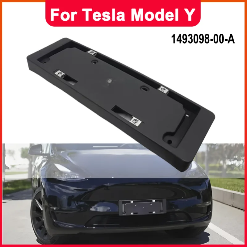 

Front License Plate Frame License Plate Mounting Base Bracket Parts For Tesla Model Y License Plate Bracket 1493098-00-A