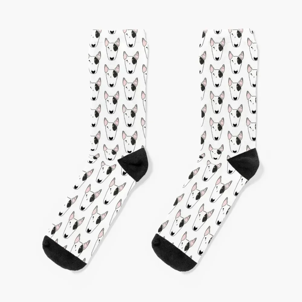 

Twinkle the Bull Terrier Socks custom sports anime funny gift floor Men Socks Luxury Brand Women's