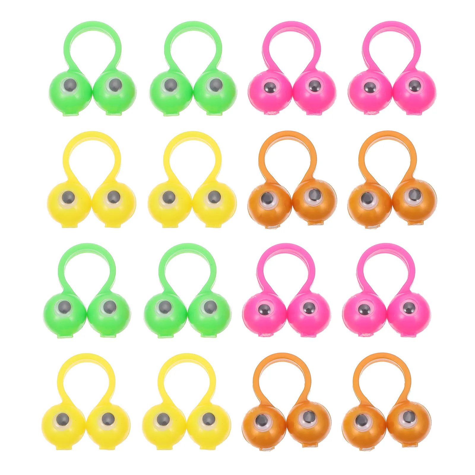 

50Pcs Finger Puppets Eyeball Rings for Creative Play Fun Party Prank Gag Gift Novelty Eye Rings