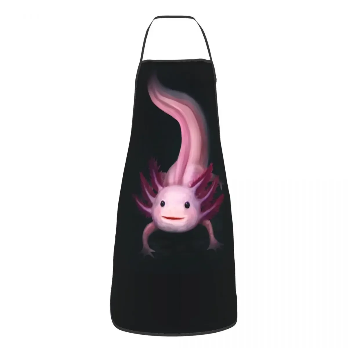 Beautiful Axolotl Apron Women Men Unisex Bib Mexican Walking Fish Cooking Kitchen Tablier Cuisine Chef Baking