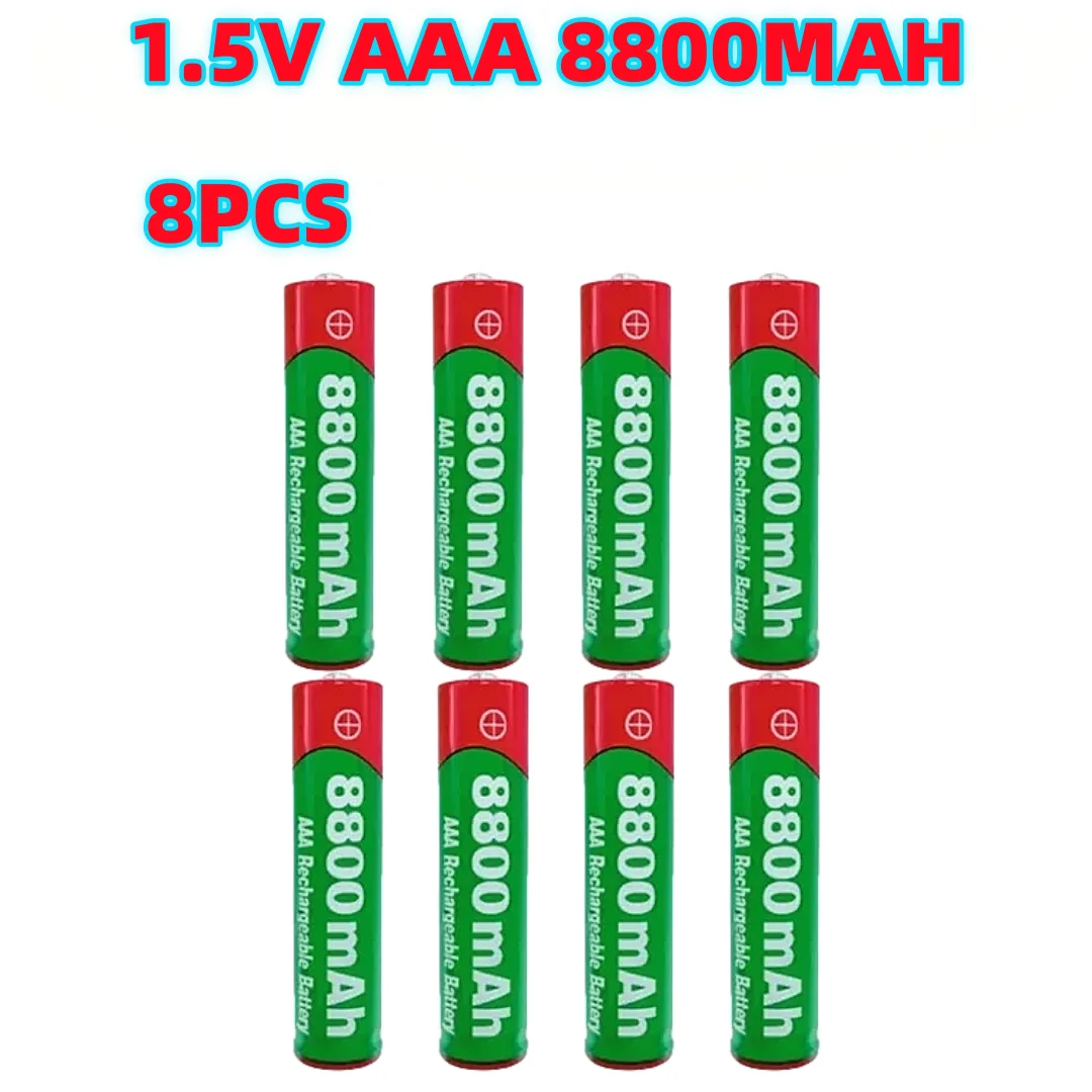 NIEUWE 8800mAh Oplaadbare Batterij AAA Alkaliteit Batterij 1.5 V AAA Batterij voor Klokken Muizen Computers Speelgoed enzovoort