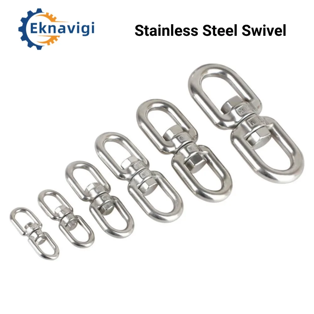 2/4PCS Universal Ring Stainless Steel Ring 4mm 5mm 6mm Ring 8 Ring Universal Ring Steel Wire Rope Chain Fittings