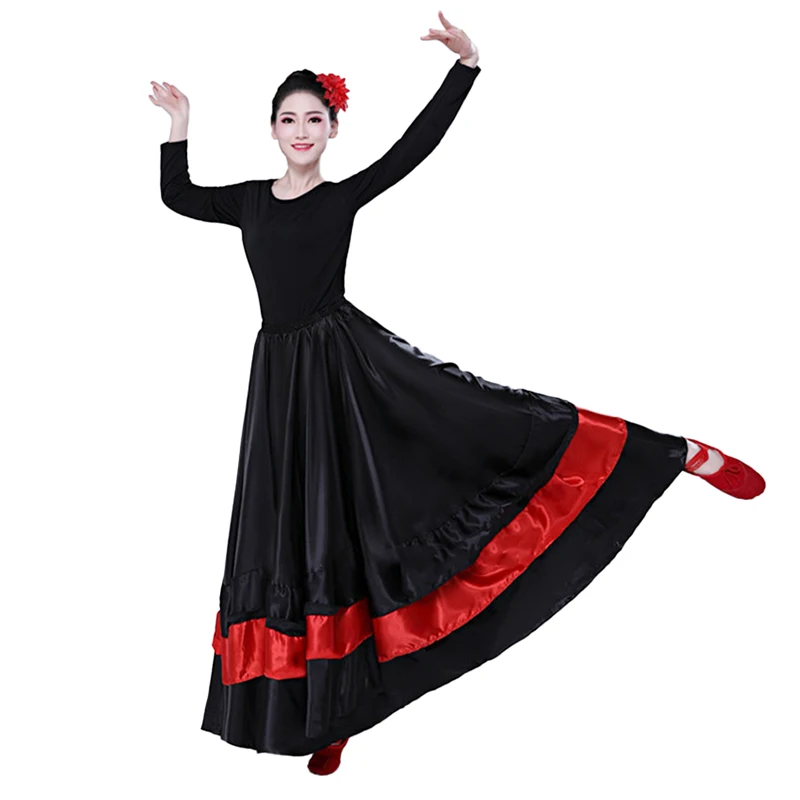 Spaanse Dans Kostuum Klassieke Gypsy Dans Kostuum Flamenco Jurk Voor Vrouwen Swing Rokken Stierengevecht Buik Prestaties 360/540/720