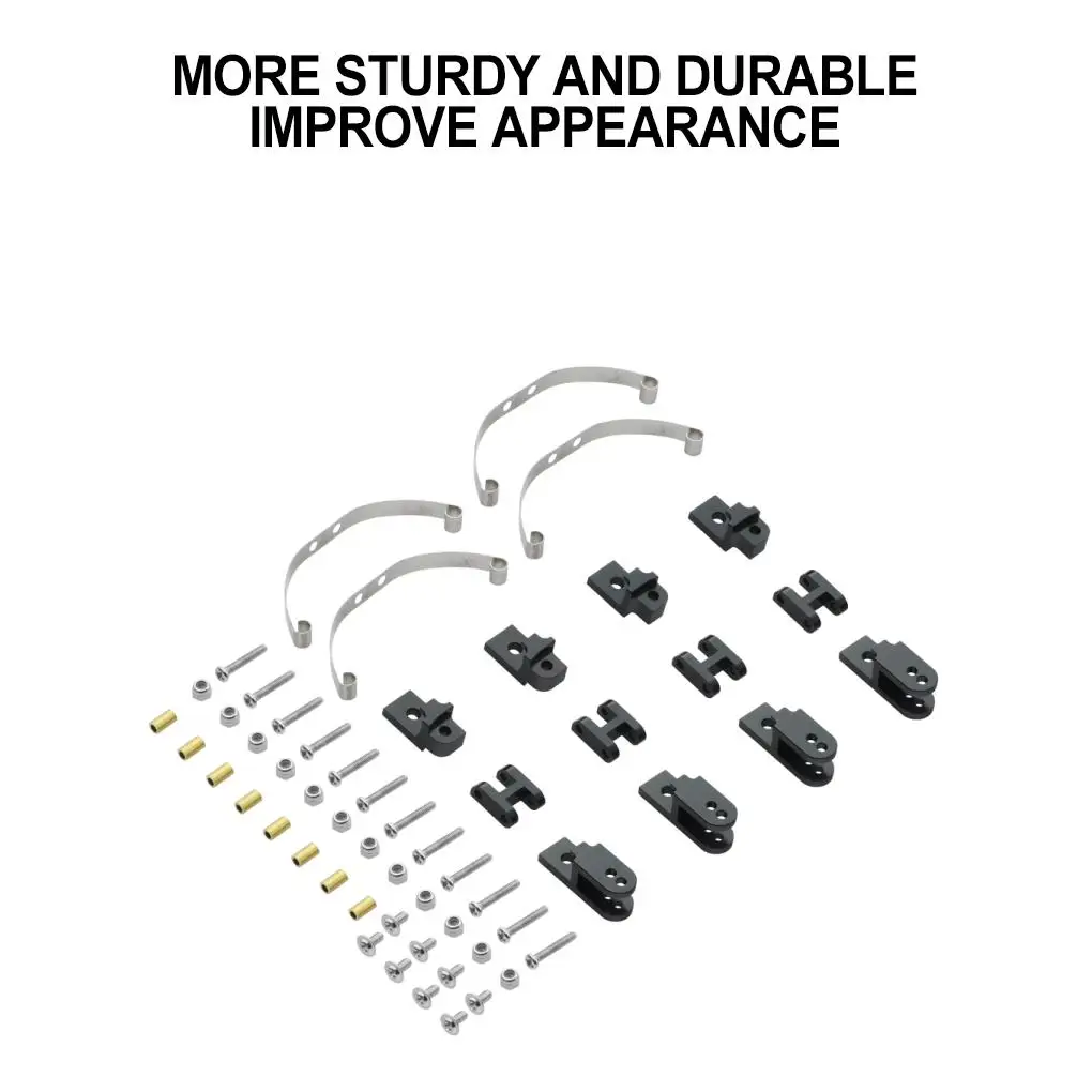 알루미늄 합금 강화 금속 업그레이드 메탈 부품 키트 1/16 WPL C14 C24 B14 B24 B16 RC 자동차 부품 RC 자동차 액세서리 블랙