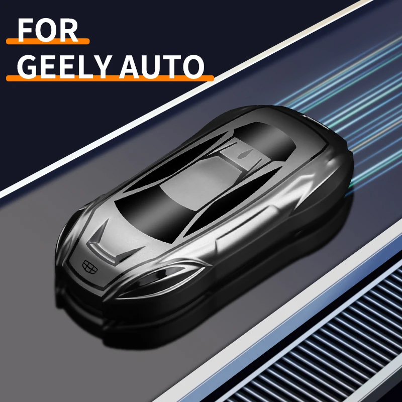 For Geely Monjaro Tugella Coolray Atlas/Atlas Pro/Azkarra Okavango Emgrand TPU Sports Car Style Car Key Protective Case