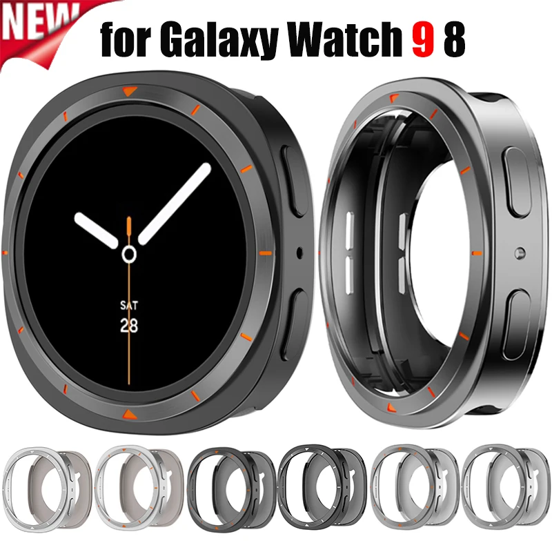 Aluminium Alloy Protective Case for Samsung Galaxy Watch 9 8 44mm 40mm Protective Cover Rugged Bumper Shell for Galaxy Watch 8