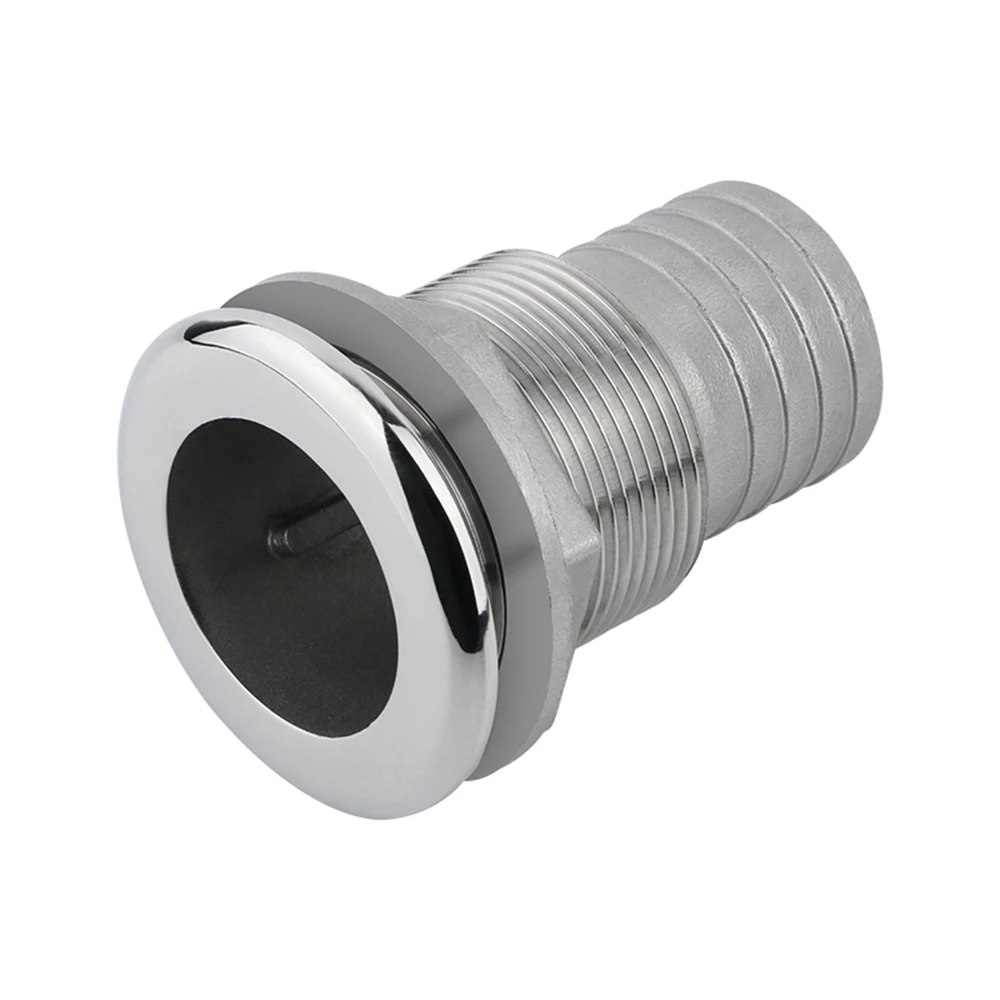 البحرية 316 الفولاذ المقاوم للصدأ من خلال بدن المناسب موصل نصف موضوع منفذ المياه قارب الآسن استنزاف خرطوم المناسب #2