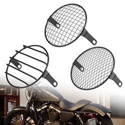 6.5inch Motorcycle Universal Vintage Headlight Protector Retro Grill Light Lamp Cover Chopper CafeRacer Motorcycle Parts