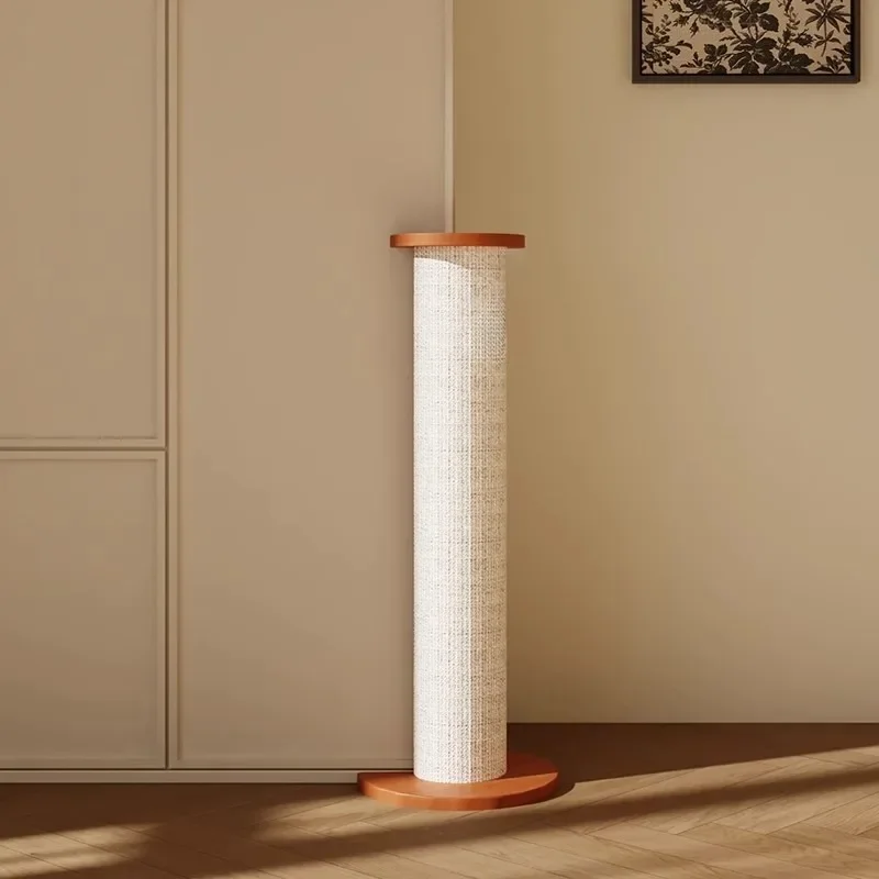 Solid wood sisal cat scratching board scratching column vertical climbing frame scratching frame