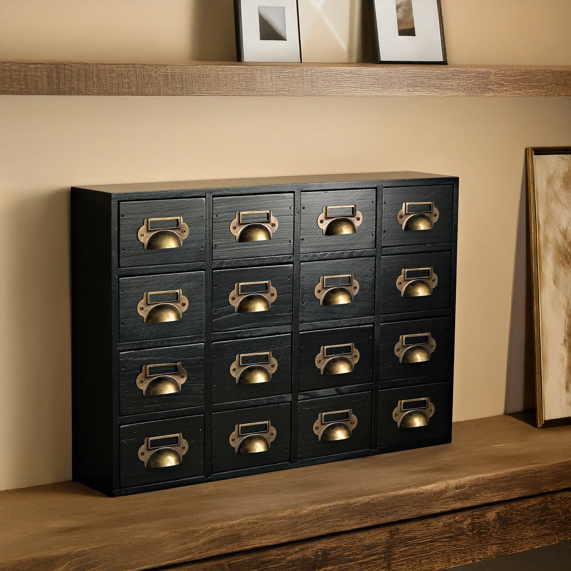 

Шкаф для хранения из цельного дерева в стиле ретро, универсальный шкафчик для гостиной, спальни, многоцелевой шкафчик для травяных растений, маленький