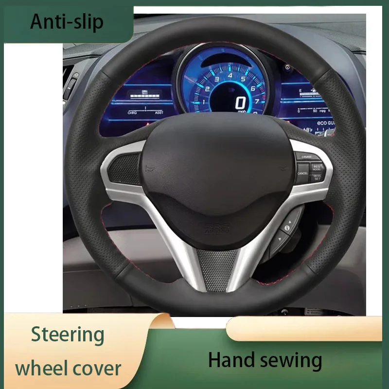 

Custom Hand Sewing Steering Wheel Cover Wear Resistant and Non-slip Microfiber Leather For Honda CR-Z CRZ 2011-2016
