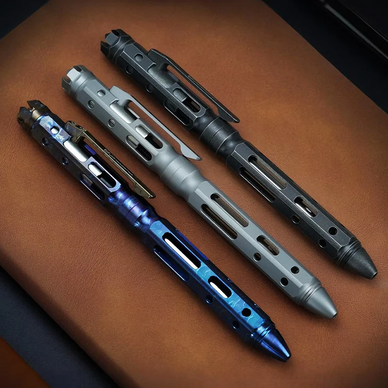 

Многофункциональная титановая тактическая ручка TC4, деловая ручка для подписи, школьные и офисные канцелярские принадлежности, аварийный выключатель стекла для самообороны