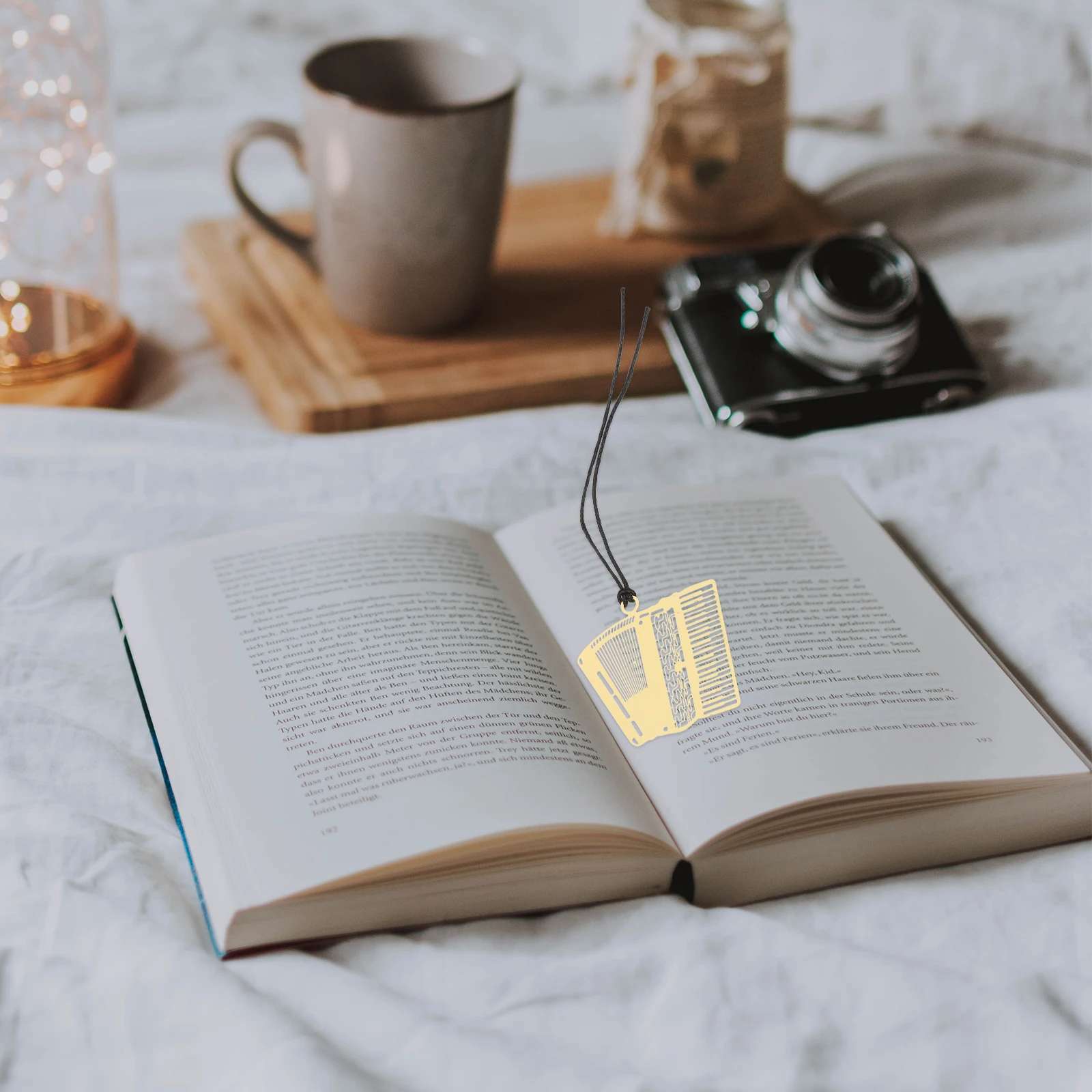 6 Buah Penanda Logam untuk Siswa Bentuk Instrumen Premium Praktis Kreatif Hadiah Unik Penanda Halaman Perlengkapan Siswa