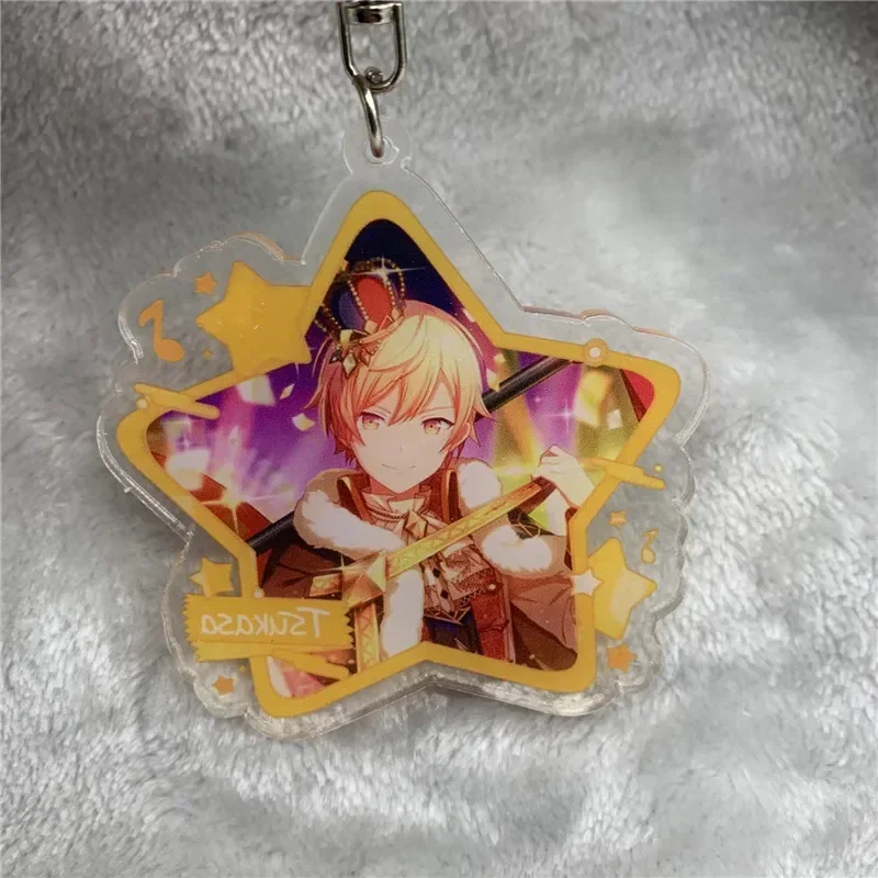 Anime Keychain project sekai Tenma Tsukasa Otori Emu Kusanagi Nene Acrylic Keyring Strap Figure Hanging Accessories 6cm