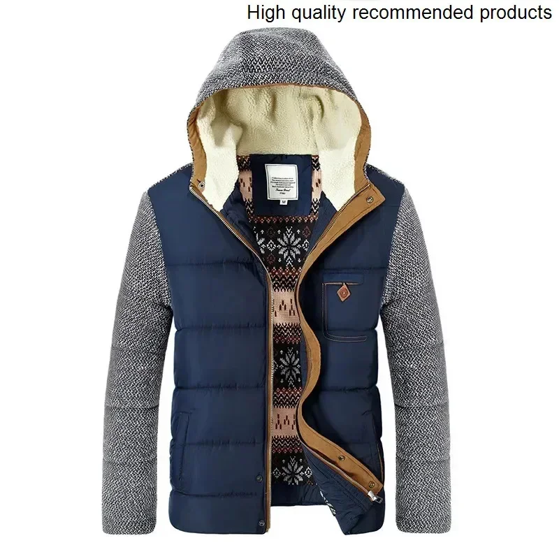 

Куртка брендовая парка мужская зимняя европейский размер M-3XL повседневное тонкое хлопковое толстое мужское пальто парки с капюшоном теплые Casaco Masculino