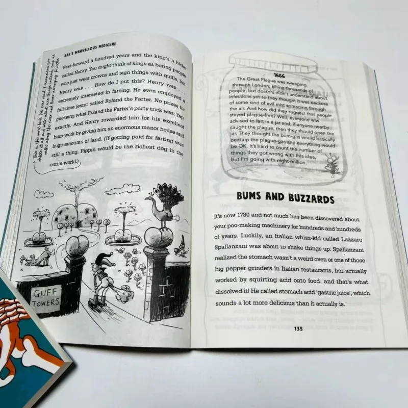 Juego completo de libros de cuentos médicos hilarantes de tío Kai, versión en inglés, 2 volúmenes