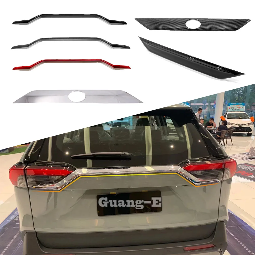 

Задняя дверь автомобиля, номерной знак, задняя дверь, бампер, автомобильные аксессуары, отделка багажника, внешнее украшение для Toyota Rav4 2019 2020 2021 2022