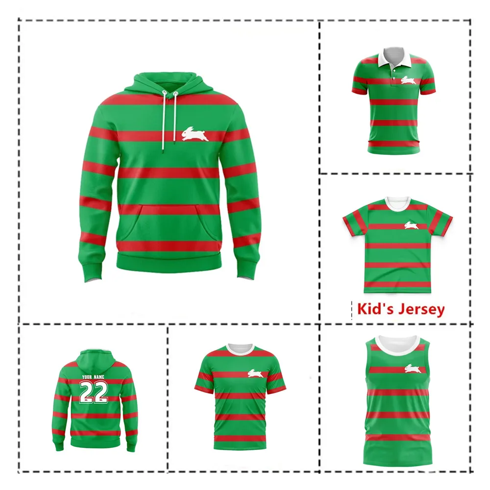 

Customization 1967 South Sydney Rabbitohs Retro Jersey Kids - Women's - Men's Size: S-5XL（Print Custom Name Number）