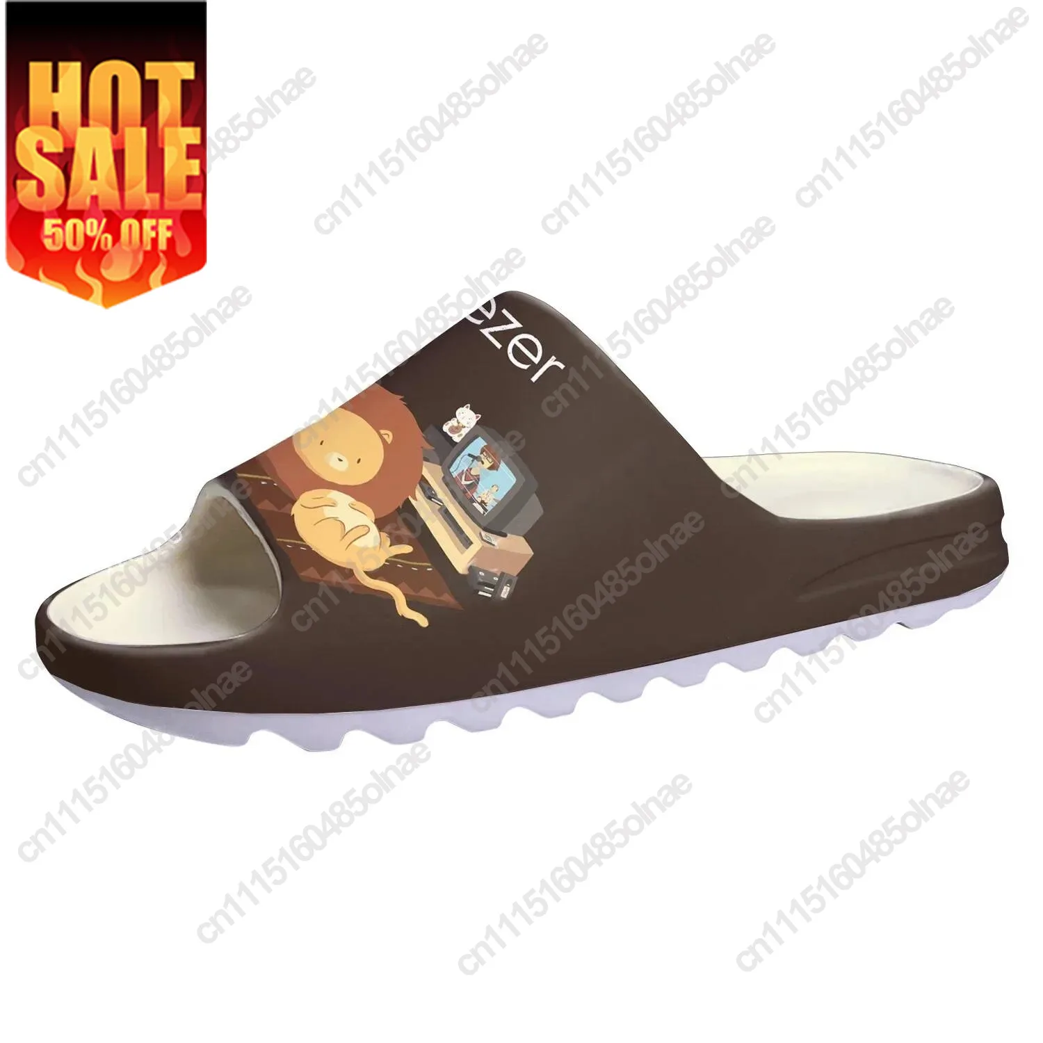 Weezer Alternative Rock Group Soft Sole Sllipers Home Clogs Step Water Shoes Mens Womens Teenager Customize On Shit Sandals