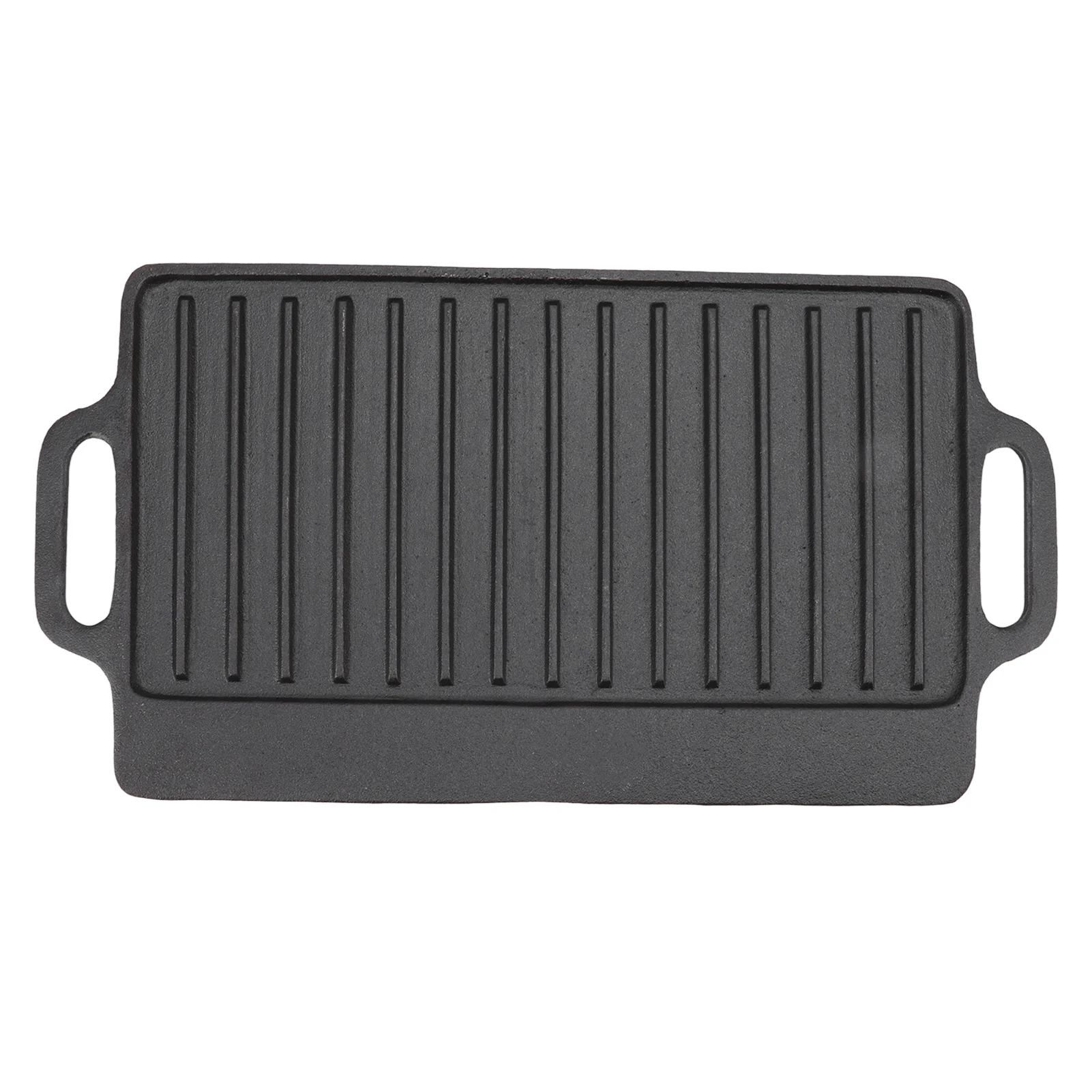 

Grill Griddle Household Cast Iron Teppanyaki Plate Thickened Rectangular Double Sided Barbecue Grill For Slow Cooking Steak